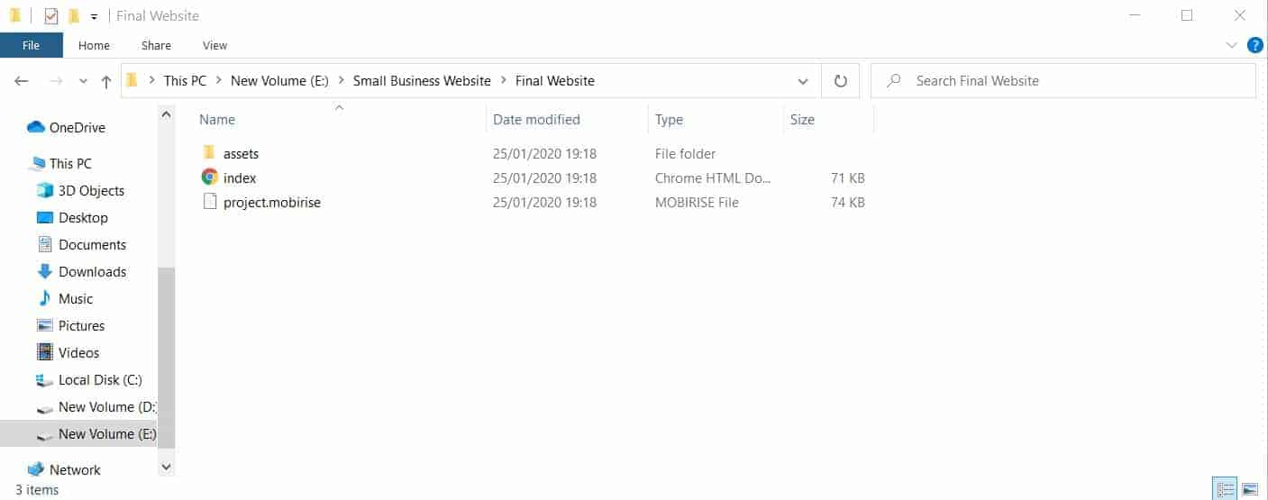Mobirise files